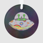 Ze komen in de Vrede UFO Ornament (achterkant)