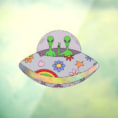 Ze komen in de Vrede UFO Raamsticker (Vel 3)