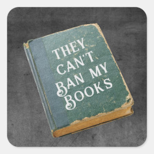 Ze kunnen mijn boeken niet verbieden vierkante sticker