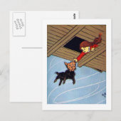 Ze kwam bij het oor. briefkaart (Voorkant / Achterkant)