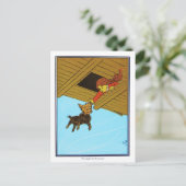 Ze kwam naar de oren. briefkaart (Staand voorkant)