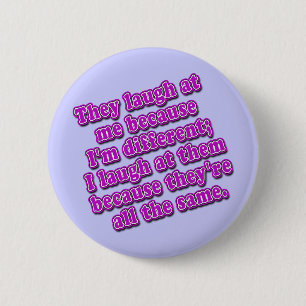 Ze lachen naar me omdat ik verschillende overhemde ronde button 5,7 cm