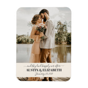 Ze leefden gelukkig na de bruiloft, bedankt voor j magneet