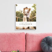 Ze leefden nog lang en gelukkig trouwsignage canvas afdruk (Insitu (Woonkamer))