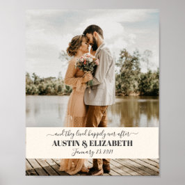 Ze leefden nog lang gelukkig na huwelijksgebaren poster