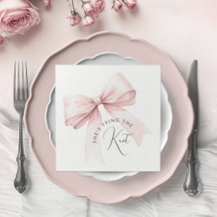 Ze legt het knoop Vrijgezellenfeest vast Servet