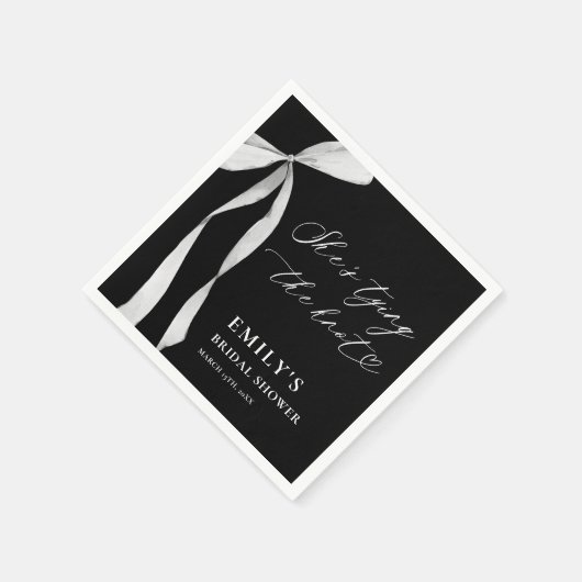 Ze legt het knoop Vrijgezellenfeest vast Servet (Hoek)