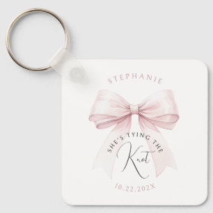 Ze legt het knoop Vrijgezellenfeest vast Sleutelhanger