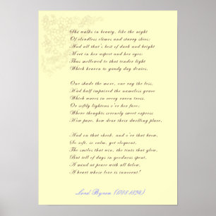 Ze loopt in het Poster Beauty