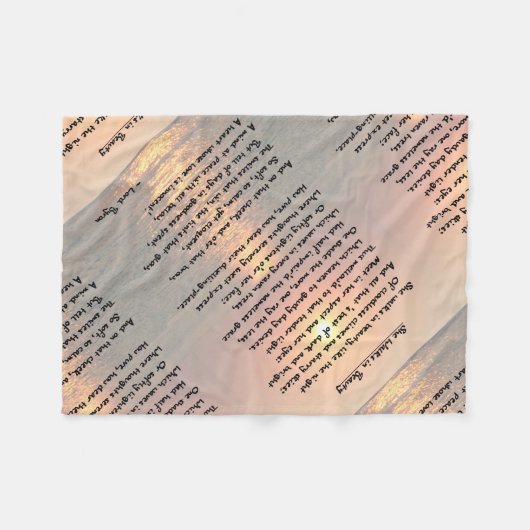 Ze loopt in schoonheid/Kaap en kan zonsondergang Fleece Deken (Voorkant (Horizontaal))