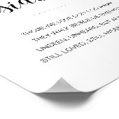 Ze lopen naast ons Elegant trouwherdenkingbord Poster (Hoek)