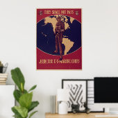 Ze mogen niet deelnemen aan de Amerikaanse marinie Poster (Thuiskantoor)