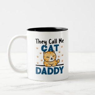 Ze noemen me Cat Papa Tweekleurige Koffiemok