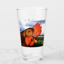 Ze noemen me de Chicken Whisperer Glass w Rooster