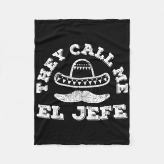Ze noemen me El Jefe Cinco de Mayo Party Shirt Fleece Deken
