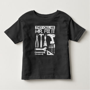 Ze noemen me Mr. Fix het grappige handyman vader v Kinder Shirts