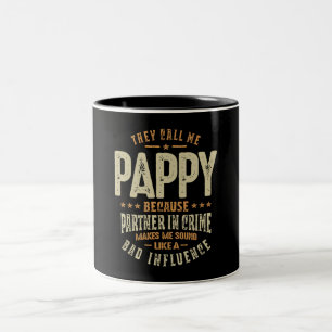 Ze noemen me pap omdat partner in misdaad - pap tweekleurige koffiemok