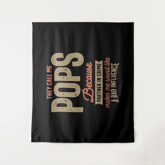 Ze noemen me Poppen omdat ze een crimineel parner Wandkleed (Voorkant)