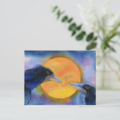 Ze ontmoetten elkaar op maanlicht briefkaart (Staand voorkant)