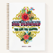 Ze ontwierp het leven dat ze wilde notitieboek (Voorkant)