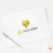 Ze praat data Sticker (Envelop)