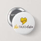 Ze praat over data Button (Voorkant /achterkant)