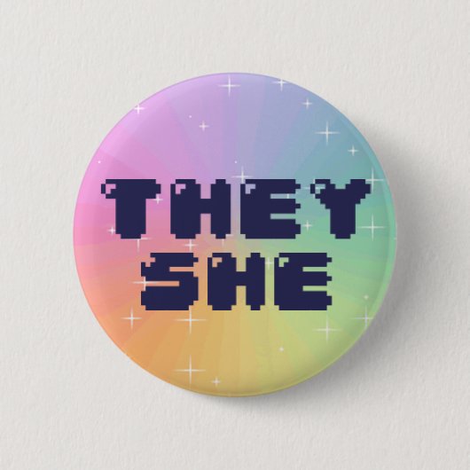 Ze Pronoun Button (Voorkant)