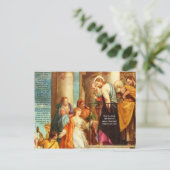 Ze raakte de zoom van het Briefkaart van Jezus aan (Staand voorkant)