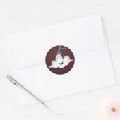 Ze rennen door Clouds-Stickers Ronde Sticker (Envelop)