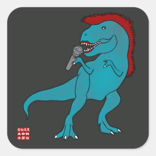 Ze Rex Singer Stickers