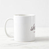 Ze schreef haar script in Font Koffiemok (Links)