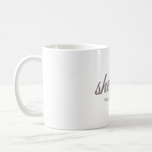 Ze schreef haar script in Font Koffiemok (Links)