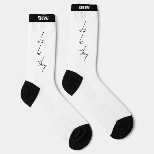 Ze schreef het script voor haar sokken (Rechts)