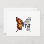 Ze schreeuwden haar dat je het Storm niet kan weer Aankondigingskaart (Voorkant / Achterkant)