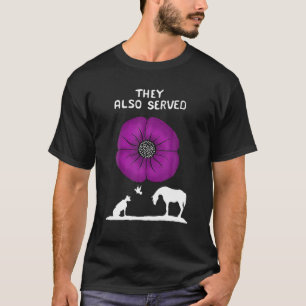 Ze serveerden ook Paarse papaverdieren T-shirt