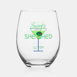 Ze Shed Fun Martini Drinkware Wijnglas Zonder Voet