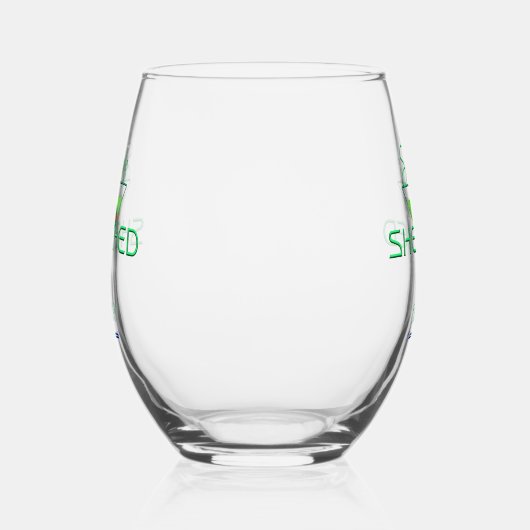 Ze Shed Fun Martini Drinkware Wijnglas Zonder Voet (Rechts)