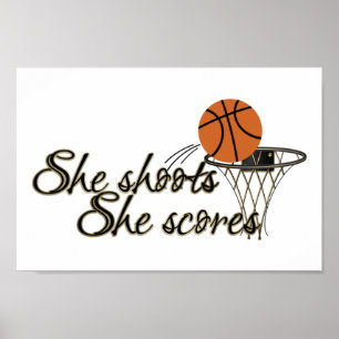 Ze slaapt, ze scoort (Basketball) Poster