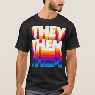 Ze spreken retro stijl ontwerp 4 uit t-shirt