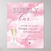 Ze staat op Cloud Nine Bubbly Bar Folie Afdrukken (Voorkant)