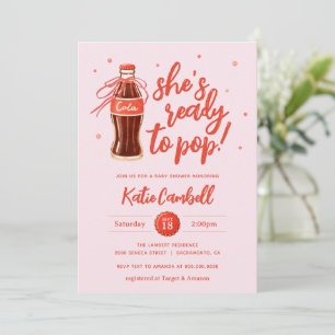 Ze staat op het punt om te baren - Baby Shower voo Kaart