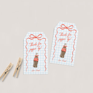 Ze staat op het punt te barsten Baby Shower Favor Cadeaulabel