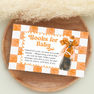 Ze staat op het punt te bevallen Baby Shower Boeke Informatiekaartje