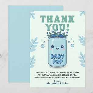 Ze staat op het punt te bevallen Baby Shower Boho Bedankkaart
