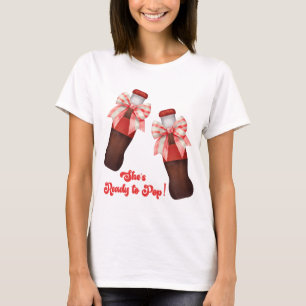 Ze staat op het punt te bevallen Baby Shower T-shirt