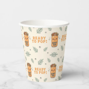 Ze staat op springen Gender Neutraal Boho Kawaii Papieren Bekers