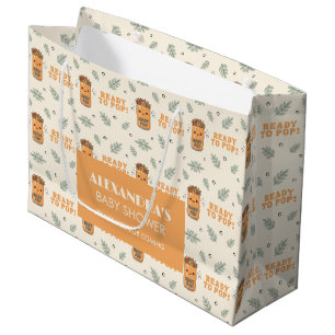 Ze staat op springen Oranje Boho Kawaii Frisdrank Groot Cadeauzakje