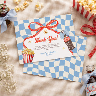 Ze staat op springen Soda Cola Retro Baby Shower Bedankkaart