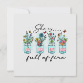 Ze staat vol vuur. (Voorkant)