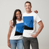 Ze stoppen de maan (versie 2008) t-shirt (Unisex)